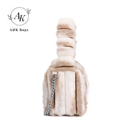 Winter Fluffy MINK Color Purse  Freja