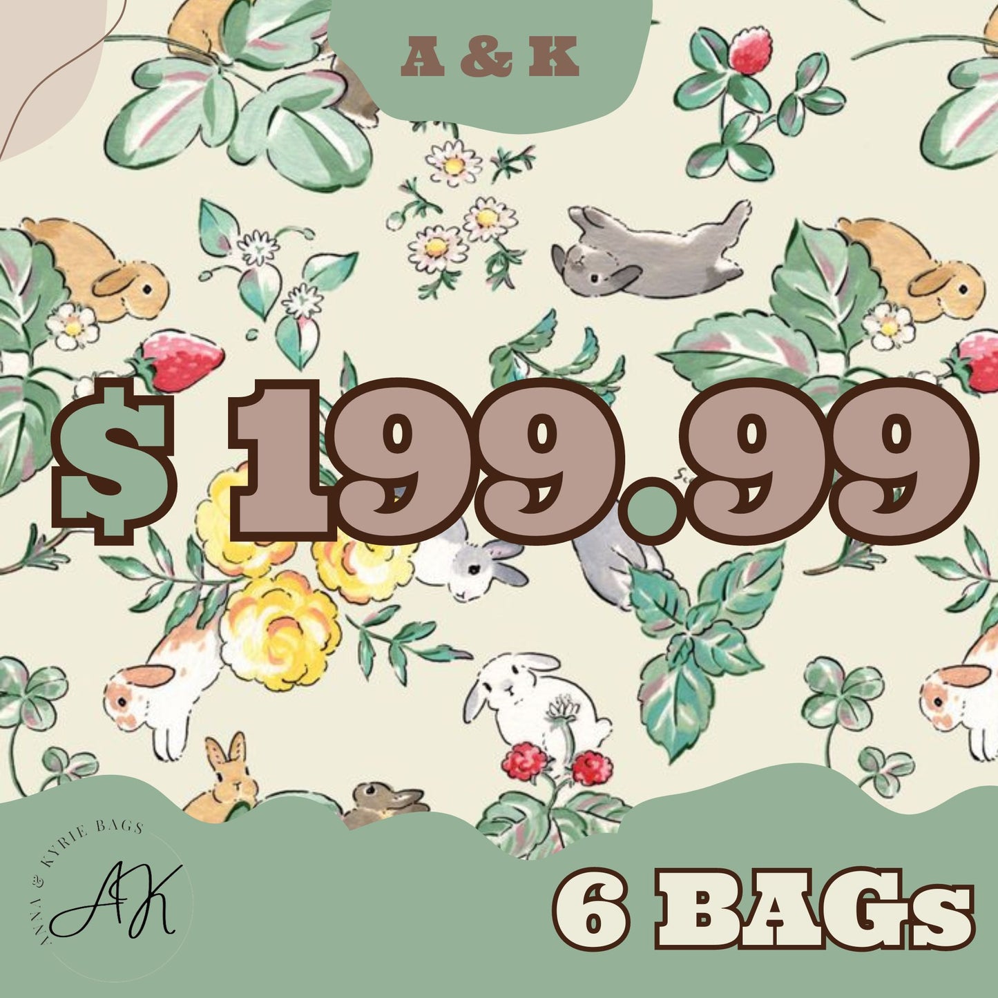 6 bags  flash sale