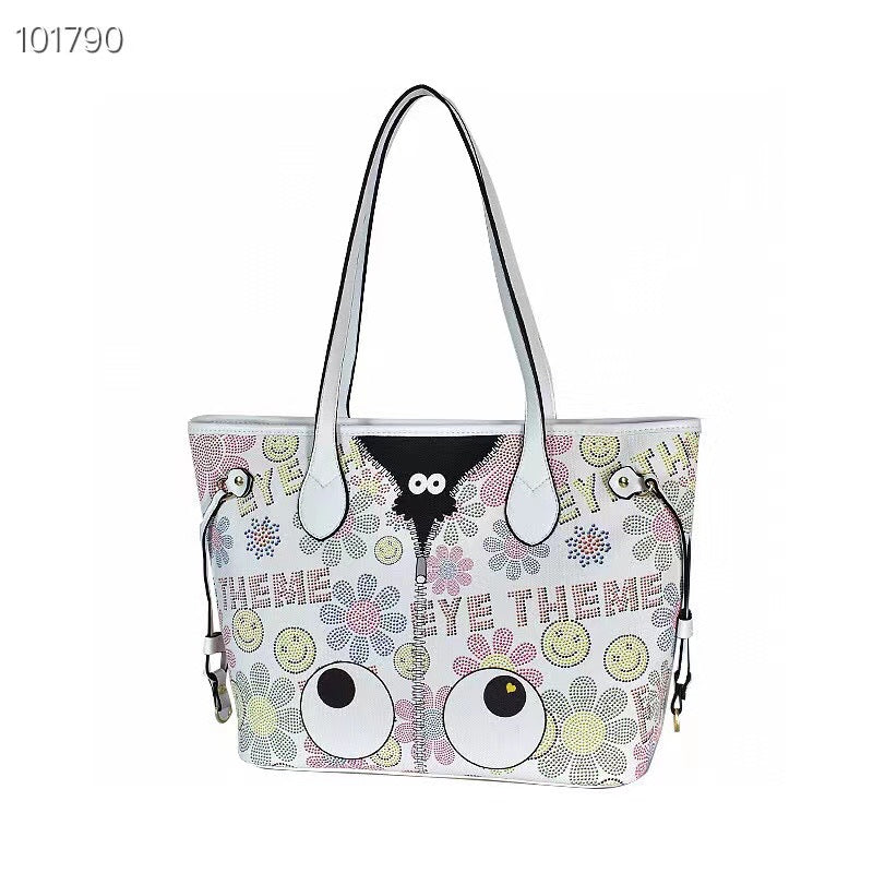 Retro Daisy Eye Tote with pouch