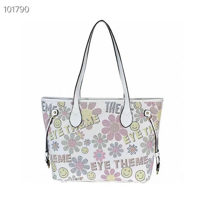 Retro Daisy Eye Tote with pouch