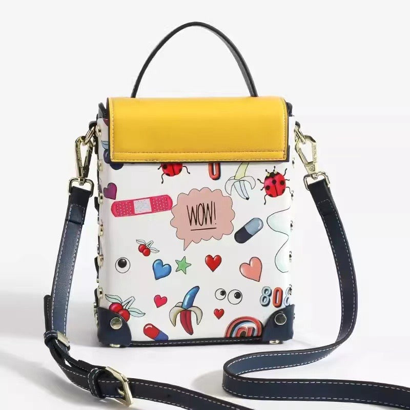 Minion Crossbody Box Bag With Flap