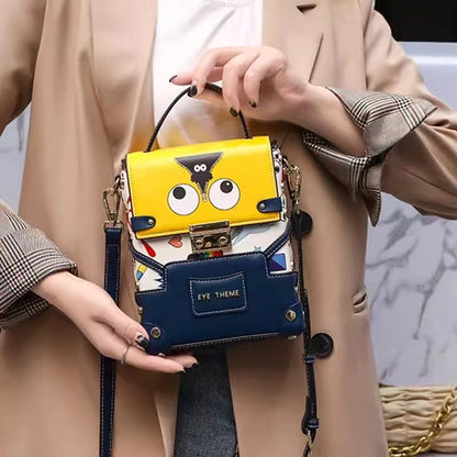 Minion Crossbody Box Bag With Flap