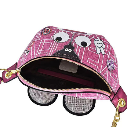 Pink Bear Sling Bag