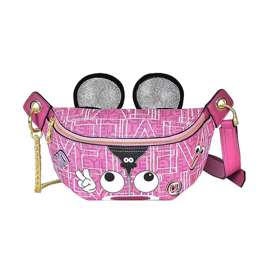 Pink Bear Sling Bag