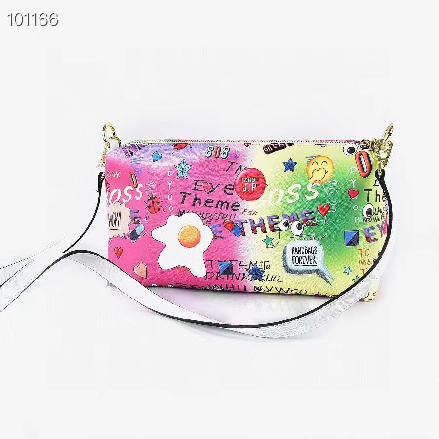 Rainbow Graffiti Eye Tote