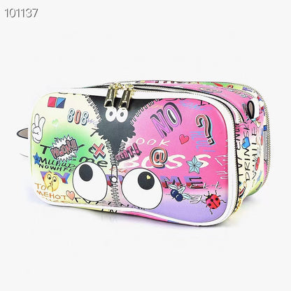 Rainbow Graffiti Eye Makeup Bag