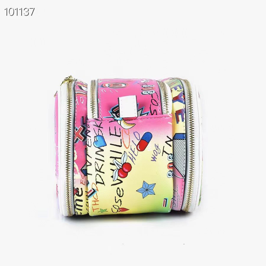 Rainbow Graffiti Eye Makeup Bag