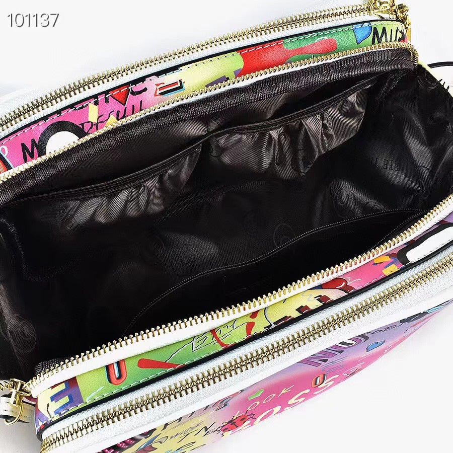 Rainbow Graffiti Eye Makeup Bag