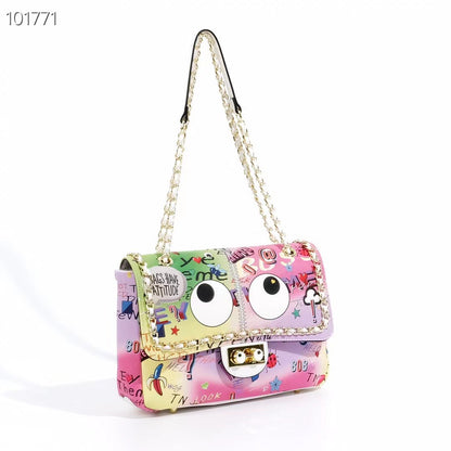 Rainbow Graffiti Eye Messenger