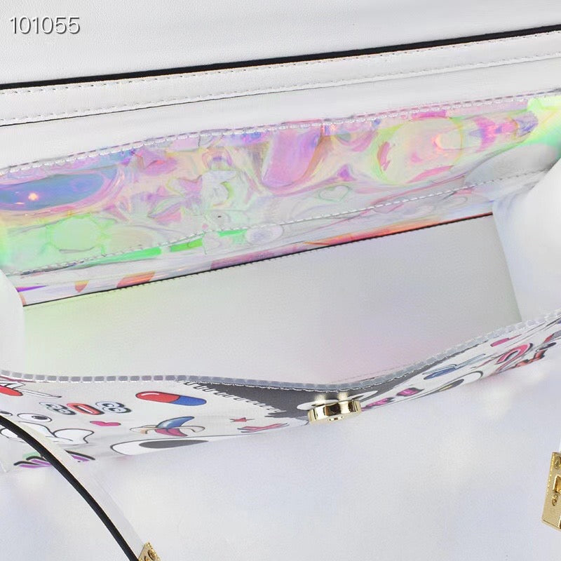 Buckle Iridescent Eye Crossbody Bag