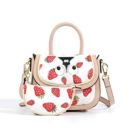 Strawberry Eye Bag With Purse