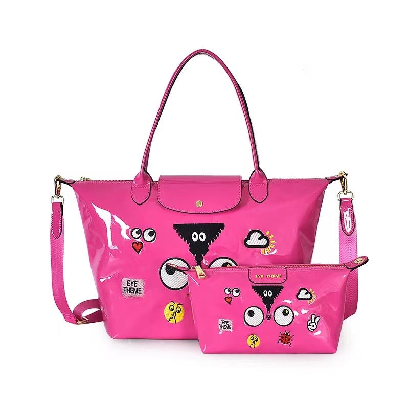 2 in 1 Glossy Eye Tote